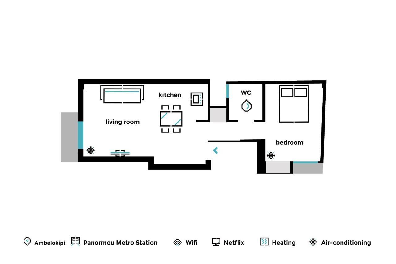 Urban & Cozy 1Bd Apartment In Ampelokipoi Area By Upstreet Athens Ngoại thất bức ảnh